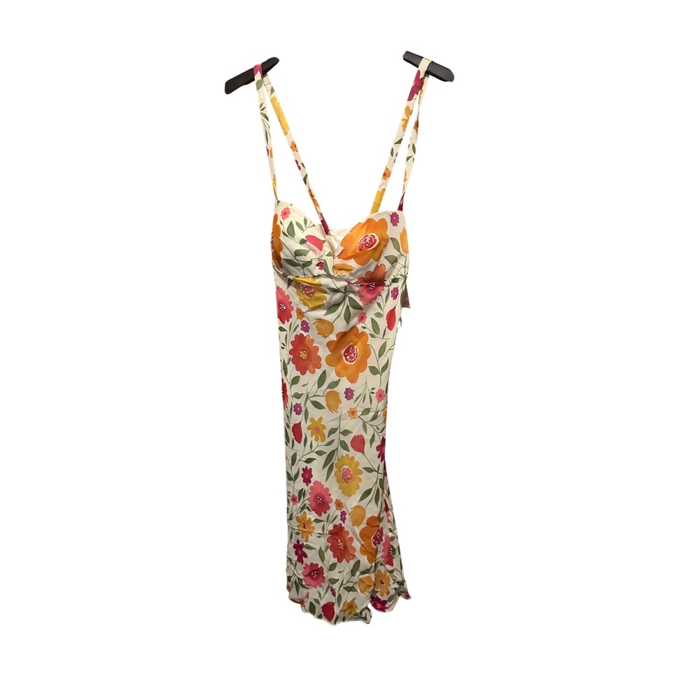 Muse Faithfull the Brand Floral Midi Dress Summer Size 8 vtg